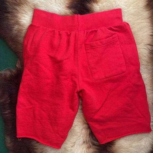 Champion Red Sweatpants Shorts - Picture 5 of 7